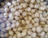 A picture of step 1 of Chickpea masala.