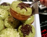 Foto langkah ke 9 dari resep Kue Cubit Green Tea(Matcha) empuk+Foto ^.^.
