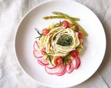 Hình bước làm 4 của món Salad trộn mỳ Ý