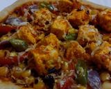 পনির টিক্কা তাওয়া পিজ্জা (paneer tikka tawa pizza recipe in bengali) রেসিপি ধাপ - 7 ছবি