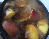 A picture of step 1 of California Farm Peach Syrup.