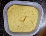 A picture of step 1 of Tandoori Khaman (Khaman made in Microwave with a twist).