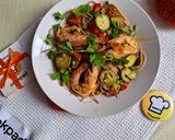 Φωτογραφία βήματος 3 της συνταγής Linguini με γαρίδες και κολοκυθάκια