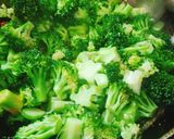 A picture of step 4 of Broccoli fry.