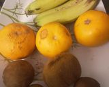 A picture of step 1 of Mixed fruit chat.