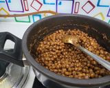 A picture of step 3 of Ashtami Bhog Thali (Halwa, Puri, Kala Chana).
