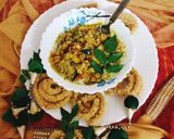 A picture of step 3 of One pot green moong dal khichdi masala khichdi.