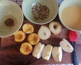 Grilled fruits with light custard and crushed nuts recipe step 3 photo