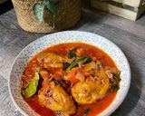 Gambar langkah 7 resipi Sambal Ayam Daun Limau Purut.