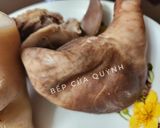 Hình bước làm 1 của món Dạ dày, tai heo bóp chua
