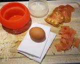 Foto del paso 1 de la receta: Mini quiche de salmón al microondas con lékué