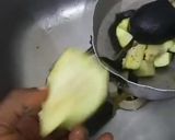 A picture of step 1 of Eggplant 🍆 sauce.