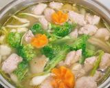 Hình bước làm 4 của món Nui gà giò sống rau củ