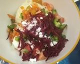 A picture of step 4 of Oats beetroot veggies muffin.