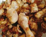 A picture of step 3 of Spicy Chicken Biryani 😋😋.
