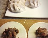 Une image de l'étape 4 de Gyozas aux champignons.