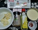 A picture of step 1 of Homemade Cheese Spread dip with Mixed Herbs and Garlic.