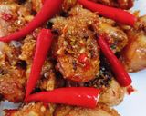 Hình bước làm 4 của món Gà rang sả ớt