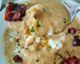 Foto del paso 9 de la receta: Crema de setas con cecina y huevo poché