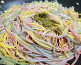 鮮蝦青醬咖樂彩虹麵的食譜步驟7照片
