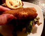 A picture of step 4 of My Hot Sandwich cheese topped Toasted Barm with Chicken etc 🥰.