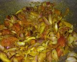 A picture of step 7 of Gobhi Mussalam.