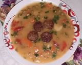 Pas rețetă Tocăniță de mazăre verde cu carnăcior și cu legume 2021 2 fotografie