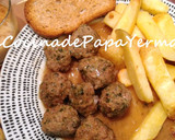 Foto del paso 2 de la receta: Albóndigas de carne y espinacas en salsa de cebolla