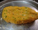 A picture of step 3 of Cabbage ke Parathe Garlicky.