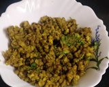 A picture of step 1 of Green moong stuffed parathas.