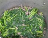 Hình bước làm 3 của món Canh rau tần ô nấu thịt bò