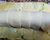 Foto del paso 2 de la receta: Rollo de carne con calabacín, huevo y barbacoa!!!