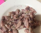 Foto langkah ke 2 dari resep Tumis cumi asin pete.