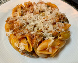 Foto del paso 2 de la receta: Conchiglie con boloñesa de verduras y carne