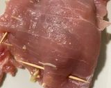 Sajttal-sonkával-gombával töltött karaj rántva recept fázis 3 fotója