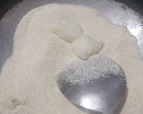 A picture of step 1 of Stuffed gulkand and coconut jaggery rava modak.