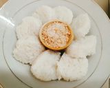 Hình bước làm 4 của món Cơm nắm mo cau