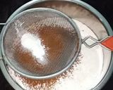 A picture of step 2 of Eggless Chocolate Cake.