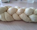 A picture of step 4 of Vegan Sourdough Challah.