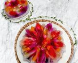 Foto langkah ke 6 dari resep Pudding Buah Bunga Telang.