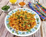 A picture of step 9 of Crispy Noodles Chaat.