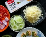 A picture of step 1 of Cheese  Muruku Sandwich.