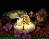 A picture of step 9 of Kesar Ghari.