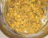 A picture of step 3 of Corn pakoda.