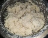 A picture of step 6 of Nariyal burfi.