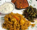 A picture of step 10 of Masala Pulao (Vegetable Pulao).