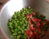 A picture of step 1 of Mix veg pulao.