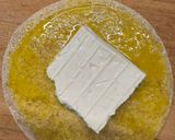 A picture of step 2 of Saganaki with Feta.