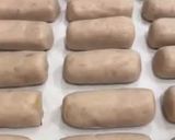 A picture of step 9 of Taro croquettes with char siu pork stuffing.