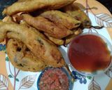 A picture of step 3 of Mirchi Bhajiya (Stuffed Chili Fritters).
